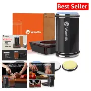 4-Disc Rolling Knife Sharpener Kit with Magnetic Base for Precision Sharpening
