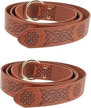 [PACKOVE] Medieval Sword Belt Retro Renaissance Holder with Performance Features Long Faux for Cosplay Larp and Historical Reenactments