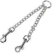 COLLBATH Fashionable Pet Traction Strap Dog Pulling Chain Double Head Design Dog Accessory