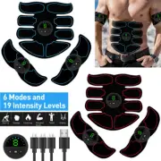 EMS Muscle Trainer Abs Abdominal Stimulator Body Training Fitness Toner Massager