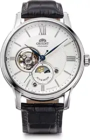 NEW ORIENT STAR Men's Watch RN-AS0003S SUN & MOON 22 Jewels Automatic Mechanical