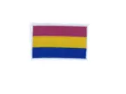 Embroidery patch sew badge iron on glue transfer pansexual flag lgbt rainbow
