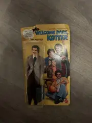 Vintage Welcome Back Kotter MR. KOTTER Figure 1976 Mattel ON CARD Moc