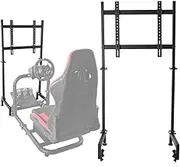 Gazzyt Racing Monitor Stand fit for Logitech Thrustmaster, Fanatec G25 G27 G29 T128X T248 T300 Large Round Tube Simulator Cockpit Without Wheel, Shift Lever, Pedals, Seat, TV and Racing Frame