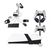 For PS5 pro/slim Controller Headset Stand Mount Accessories w/ USB Charging Port