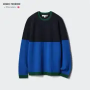 Uniqlo Roger Federer JWA Premium Lambswool Crew Neck Long Sleeve Sweater 465889