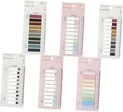 NUOBESTY 1set Self-Adhesive Reading Strips Designs for Book Students and Teachers for Highlighting and Organizing Text Convenient Index Tabs