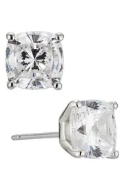 Nadri Modern Luv Cubic Zirconia Stud Earrings