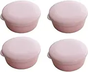 AIMALL 4 PCS Leak-Proof Creative Travel Soap Box with Lid, Portable Draining Soap Holder, Suitable for Most Soap Sizes, Ideal for Bathroom & Travel Use