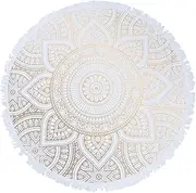 Hoement Microfiber Round Beach Towel Quick Dry Sand Mat Blanket Mandala Tapestry Decorative Beach Blanket for Australia
