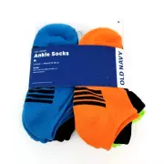 Old Navy Go Dry Kids Unisex Size M 13-3 Y Ankle Socks 6 Pk