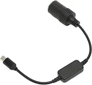 5V Male to 12V Female Cigarette Lighter Converter, Male to 12V Female Power Adapter Converter with 30cm Cable