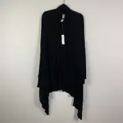 Chicos Cardigan Size 2 US Large Harper Drape Open Front Long Sleeve