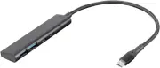 Digio2 Usb3.2Gen1 Type-C 4-Port Cx2/Ax2 Aluminum USB Hub Black Z0123