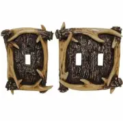 Hi End Accents Antler Electrical Light Switch Covers ~~ Single OR Double