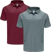 [MOHEEN] Men's UPF 50+ Sun Protection Quarter-Zip Collar Long Sleeve T-Shirt Sports Workout Leisure Athletic Shirt