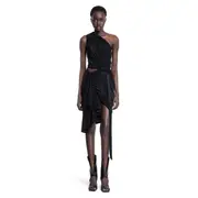 [RICK OWENS DRKSHDW] Vestito Nebbia di Holywood Black