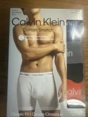 NWT Calvin Klein MEN's COTTON STRETCH BOXER BRIEFS NB2616-970 (3 PACK)
