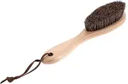 CLISPEED Wooden Handle Horse Hair Shoes Brush Static Cloth Care Tool for Polishing Shoes Boots Durable Lightweight Design for Efficient Cleaning