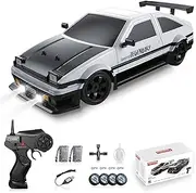 Sakeye RC Drift Car 2.4GHz 1:16 Scale 5WD High Speed Remote Control Cars Vehicle with LED Lights Two Batteries and Drifting Tires Racing Sport Toy Cars for Adults Boys Girls Kids Gift