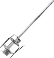 EXHUMKY Turkey Grill Meat Skewer Cage Meat Roaster Cage Rotisserie Replacement Parts Vegetable Skewer Cage Meat Forks for Kitchen Rotisserie Parts for Grill Stainless Steel Silver