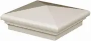 4" sq. Beige Neptune Low Voltage LED Light Post Cap (6 Pack) [1485BE]