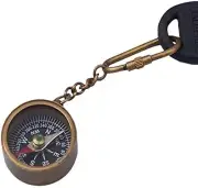 NAUTICAL BRASS COMPASS KEYRING KEY CHAIN SHIPS FROM MELBOURNE PIRATE STEAMPUNK