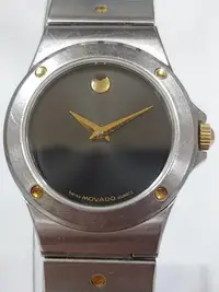 在飛比找Yahoo!奇摩拍賣優惠-瑞士製精品 MOVADO 藍寶石玻璃鏡面石英女錶 保證真品