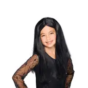Rubies Witch Long Wig Fake Hair Kids/Children Costume Party Head Accessory Black