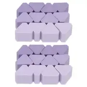 Pencil Erasers, 24 Pcs Rubber Triangle Gradient Mini Cute Erasers, Purple