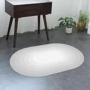 Modern Design Bedroom Living Room Balcony Chair Playroom Soft Area Rugs, 90x160cm Oval Washable Bedside Dining Office Large Carpet 130x160cm(3.6ft×4.9ft/110×150cm)