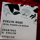 CRABTREE & EVELYN Evelyn Rose PETAL POWER Lip Scrub NEW BOXED 0.3 oz 10g