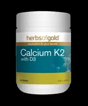 Herbs Of Gold Calcium K2 With D3 | 180 tablets