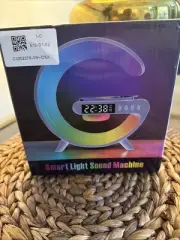 Smart Wireless Charger with Alarm Night Light Lamp Bluetooth Speaker with RGB