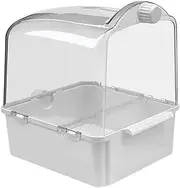 BESPORTBLE 1Pc Parakeet Shower Basin with Water Injector Hanging Budgie Bathing Tub for Birds for Parrots and Finches Bird Bath Supply
