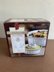 CorningWare French White 11 in. W X 9.83 in. L Bake Set White 6 pc Old Stock