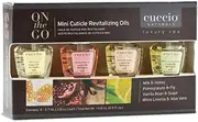 Cuccio Naturale Mini Cuticle Revitalizing Oils - Hydrating Oils for Instant Cuticle Repair for Dry Skin and Nails - Paraben and Cruelty-Free Formula - Four Soothing, Spa Quality Fragrances - 4 pc