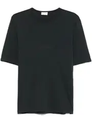 [Saint Laurent Paris] Saint Laurent Paris-T-Shirt In Cotone Con Ricamo Logo Tono Su Tono-Uomo S