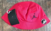 NEW Nike Jordan Jumpman Big Kids YOUTH Boys Twill Bucket Hat, Red, One Size NEW!