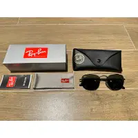 在飛比找蝦皮購物優惠-Ray-Ban 雷朋 金屬太陽眼鏡 (RB3557) 黑色