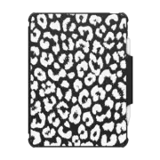 iPad Pro 12.9-inch (5th/6th gen) Impact Folio Case White Transparent Leopard Animal Print