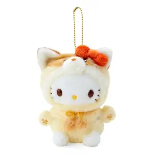 【SANRIO 三麗鷗】森林動物裝系列 造型玩偶吊飾 Hello Kitty 狐狸