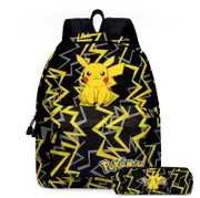New Pokemon Pikachu Lightning Backpack Kids School Bag Casual Travel Bag & Pencil Case