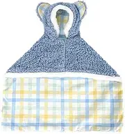 Generic Pet Cape Blanket, Dog Cape Blanket, Dog Winter Coat with Hat Thicken Cloak Blanket, Dog Warm Sleeping Blanket, Apply to Small Medium Dogs and Cats,Blue Grid,M