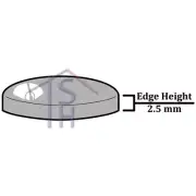 2.5MM THICK ROUND FLAT BACK MAGNIFYING MINERAL GLASS WATCH CRYSTAL 27.0MM-48.0MM