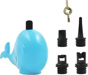 Paddle Board Air Compressor Adapter,Converter for Air Compressor Pump | Pumping Head Connector Attachment with 4 Nozzles for Inflatable Boat Paddleboard and Kayak