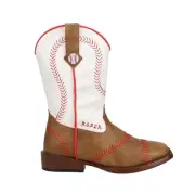 Roper Baseball Square Toe Cowboy Toddler Boys Brown Casual Boots 09-018-1902-00