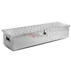 50"ALUMINUM PICKUP TRUCK TRUNK FLAT BED TOOL BOX UNDERBODY TRAILER STORAGE+LOCK