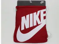 在飛比找Yahoo!奇摩拍賣優惠-(布丁體育)NIKE束口袋(紅白色)束口包,束口休閒袋,運動
