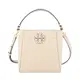 TORY BURCH MCGRAW 荔枝紋雙T LOGO手提/斜背水桶包(多色選)/平行輸入/ 白